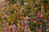 A close view of the lower right of the same photograph, where the grain of the film and the layering of the negatives can be seen.