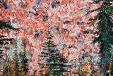 A close view of the upper left of the same photograph, where the grain of the film and the layering of the negatives can be seen.
