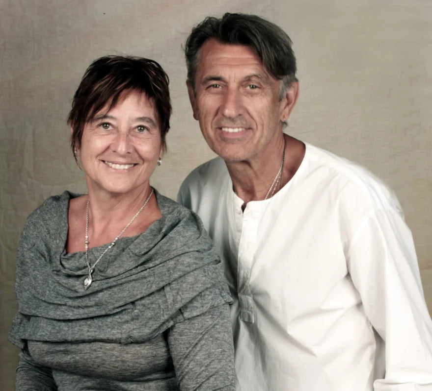 Chantal Robert and Frantisek Strouhal, the founders, side by side and smiling