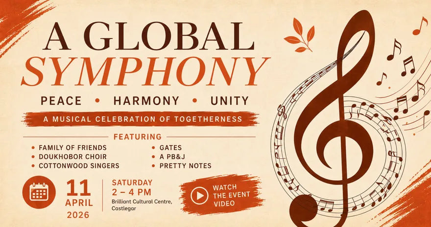 Poster for last April's A Global Symphony gathering at the Brilliant Cultural Centre